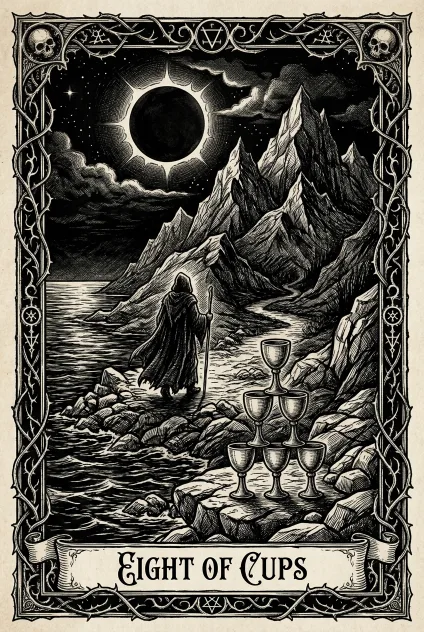 Eight of Cups tarot card