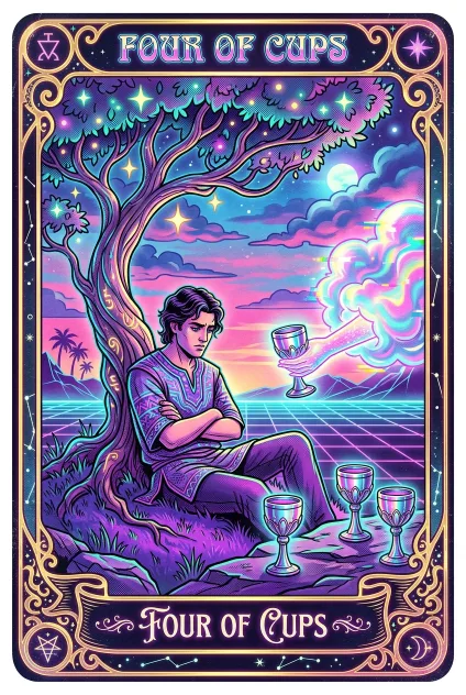 Four of Cups tarot card