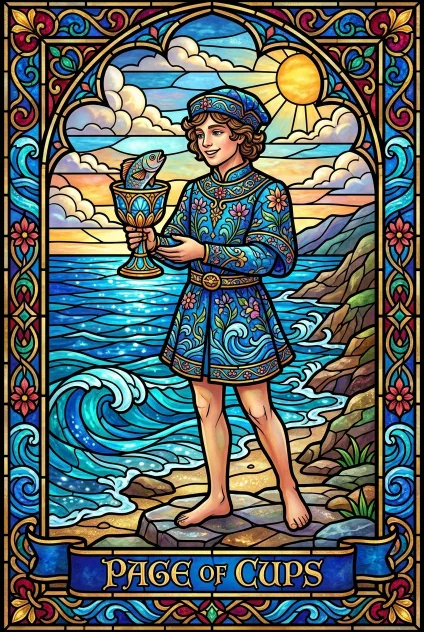 Page of Cups tarot card