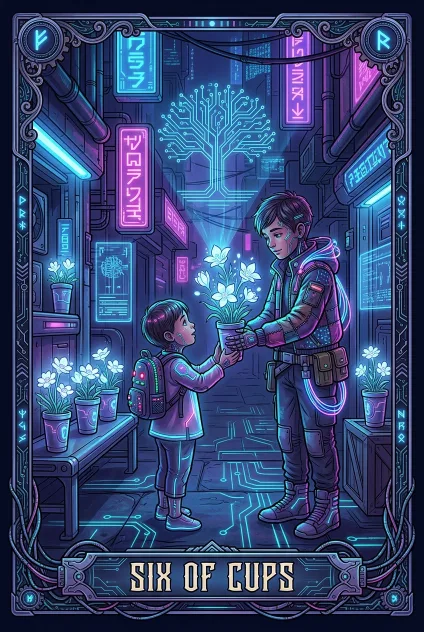 Six of Cups tarot card