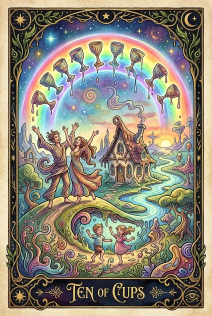 Ten of Cups tarot card