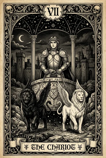 The Chariot tarot card