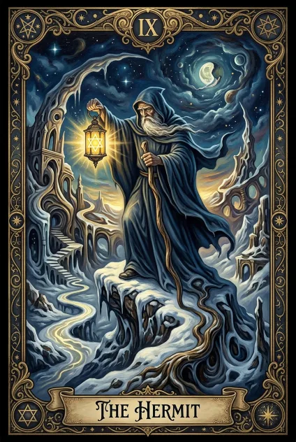 The Hermit tarot card