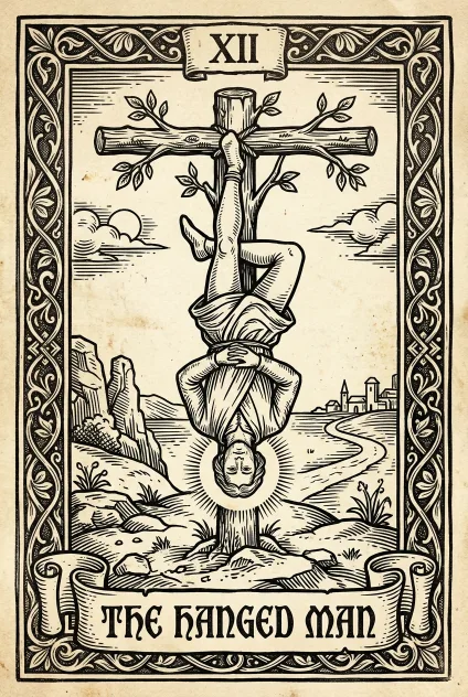 The Hanged Man tarot card
