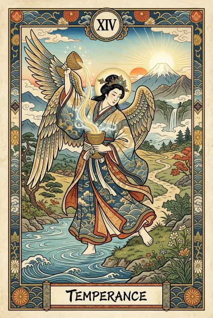 Temperance tarot card