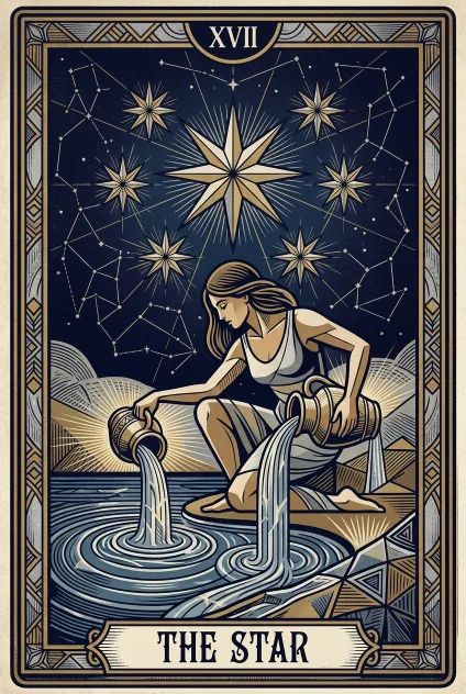The Star tarot card