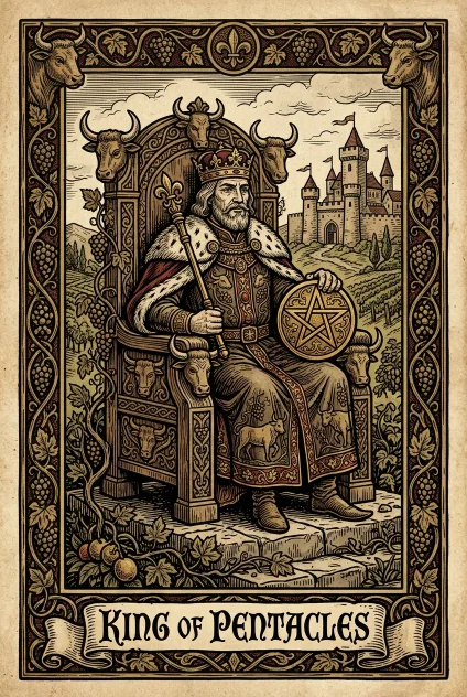 King of Pentacles tarot card