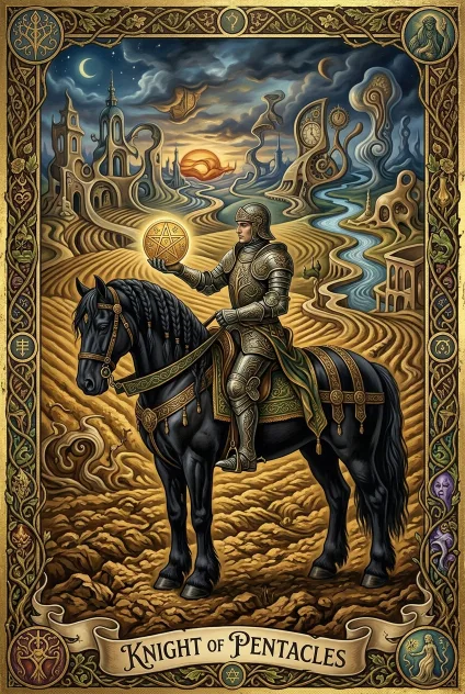 Knight of Pentacles tarot card