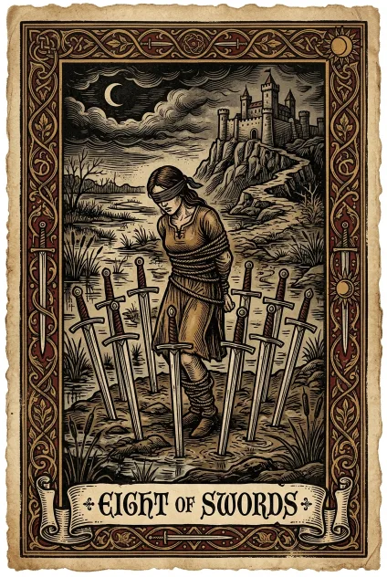 Eight of Swords tarot card
