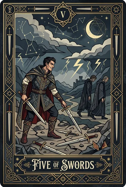 Five of Swords tarot card