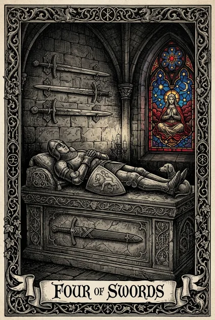 Four of Swords tarot card