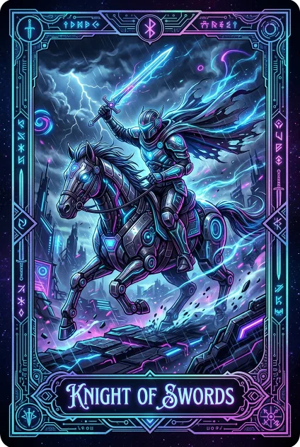 Knight of Swords tarot card