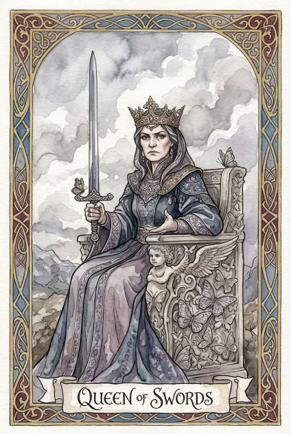 Queen of Swords tarot card