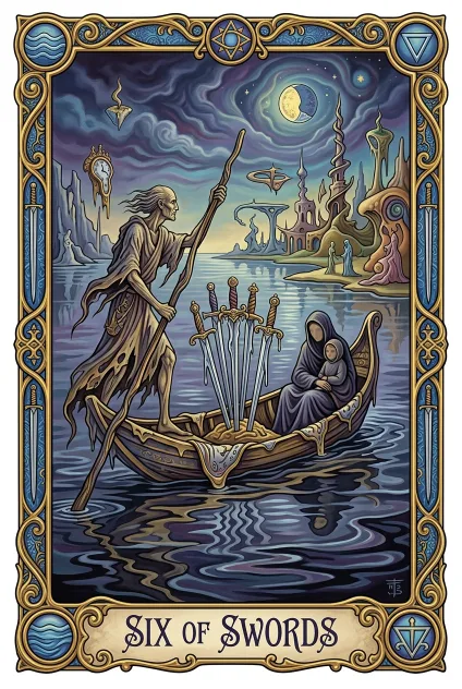 Six of Swords tarot card