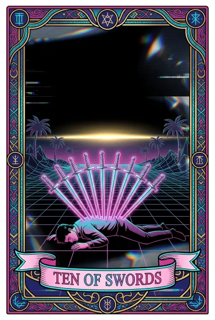 Ten of Swords tarot card