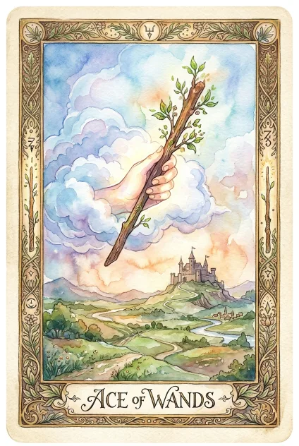 Ace of Wands tarot card