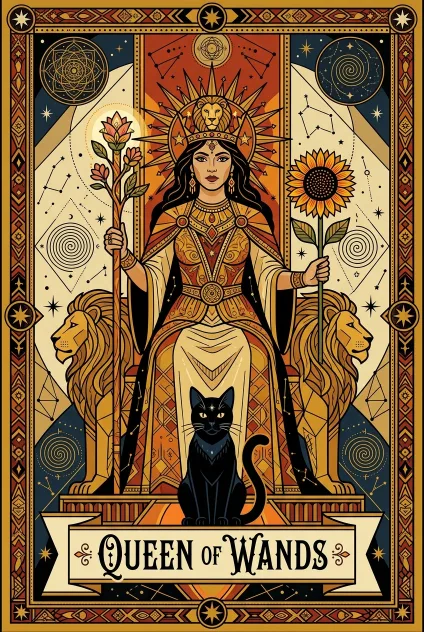 Queen of Wands tarot card
