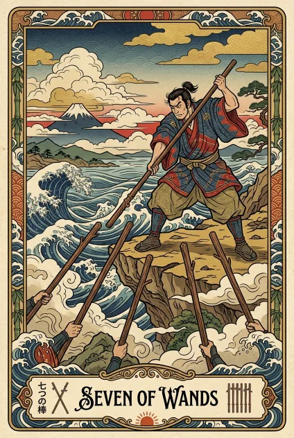 Seven of Wands tarot card