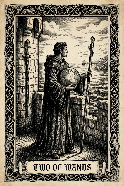 Two of Wands tarot card